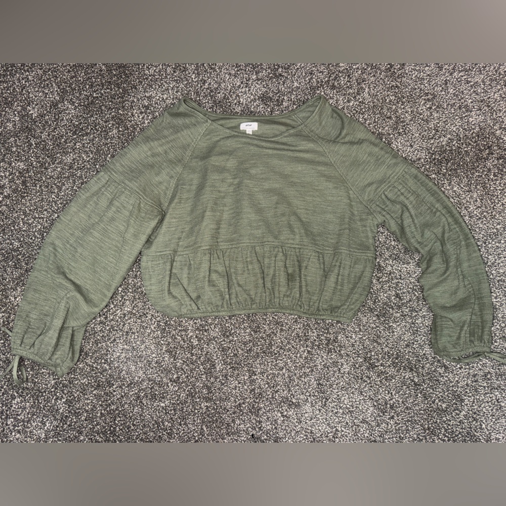 Aerie Sage Green Knit Top
